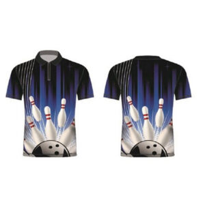 Short Sleeves Light Custom Full Sublimation Dart Jersey Quick Dry Breathable Bowling Polo Shirts